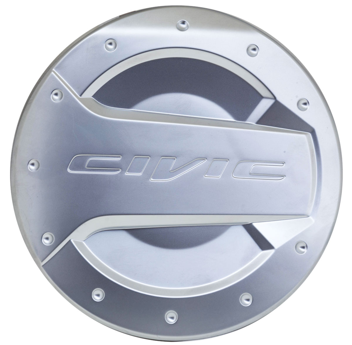 Tappo benzina in ABS cromato satinato.